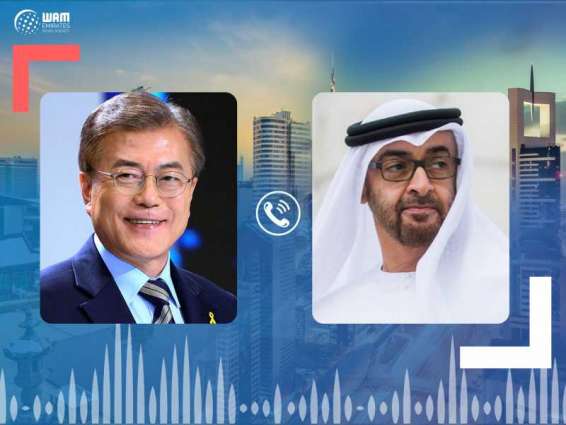 Mohamed bin Zayed receives phone call from Korean President