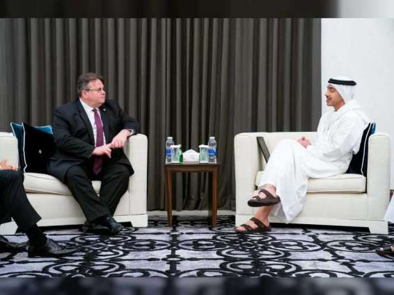 Abdullah bin Zayed, Lithuanian FM discuss advancing ties