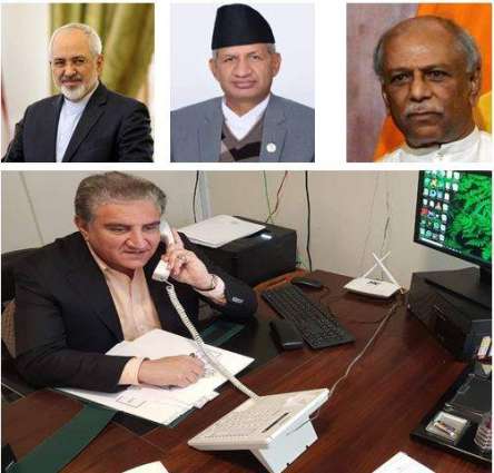 FM Qureshi telephones, Iranian, Sri-Lankan and Nepalese counterparts on Coronavirus