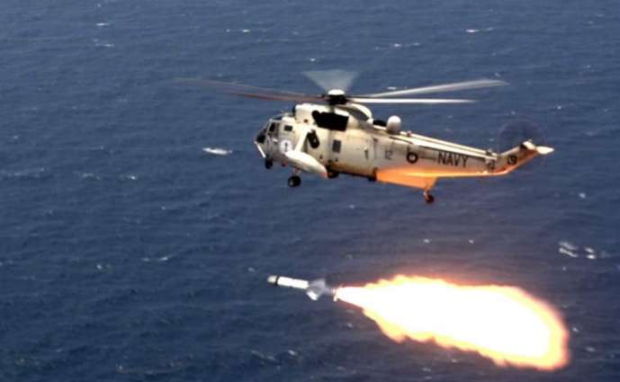 Pakistan Navy Conducts Live Weapons Firing In North Arabian Sea