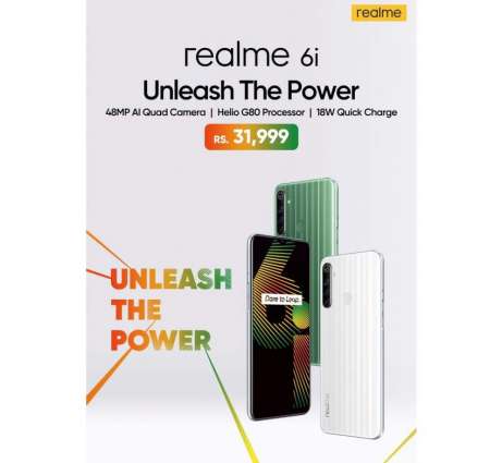 Realme Pakistan has launched 6 series with World's First Helio G80 powered realme 6i
