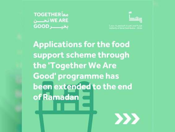Applications extended to end of Ramadan for affected residents of Abu Dhabi to register for Ma’An’s food support scheme