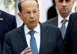 Lebanon's Aoun Slams Int'l Community for Failing to Meet Obligations on Syrian Refugees