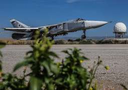Russian Planes Fly Over Hmeimim Air Base in Syria to Mark Victory Day