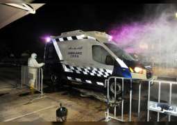 Abu Dhabi Police conduct campaign to disinfect COVID-19 ambulances, non-emergency transport vehicles