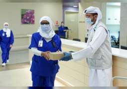 مؤسسة خليفة الانسانية تقدم 2770 وجبة أفطار للطواقم الطبية في مستشفيات أبوظبي والعين والظفرة ومستشفي دبي الميداني