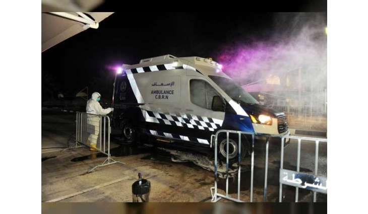 Abu Dhabi Police conduct campaign to disinfect COVID-19 ambulances, non-emergency transport vehicles