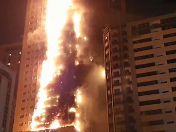 All Residents of Skyscraper Engulfed by Fire in UAE Evacuated by Firefighters - Reports