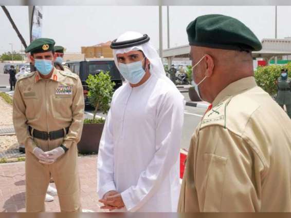 Hamdan bin Mohammed visits security and service departments and meets with on personnel duty during Eid