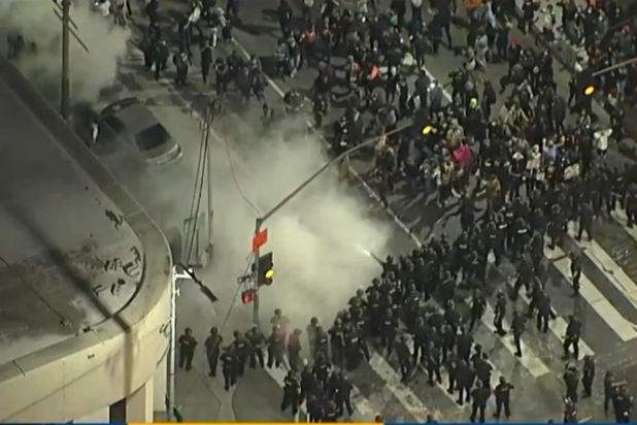 Los Angeles Police Declare Unlawful Assembly in City Center Over Violent Riots