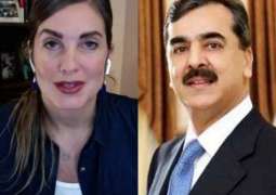 Yousuf Raza Gillani  sends legal notice to US blogger Cynthia over allegations of manhandling