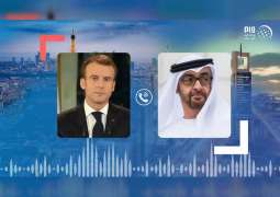 Mohamed bin Zayed, French President discuss developing strategic partnership