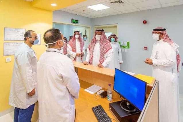سمو أمير المدينة المنورة يتفقد سير أعمال المرحلة الأولى لمستشفى الملك فيصل التخصصي بالمنطقة
