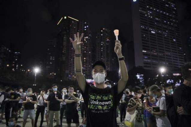 Hong Kong Police Detain Protesters Commemorating Tiananmen Anniversary