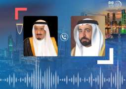Sharjah Ruler receives condolences from King Salman on death of Sheikh Ahmed bin Sultan Al Qasimi