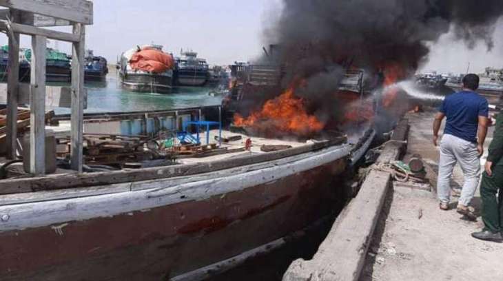 Container Ship Catches Fire in Southern Iranian Bushehr Port - State Media