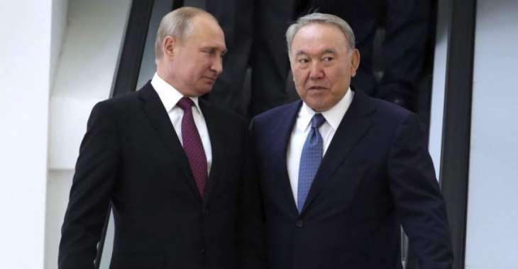 Russia's Putin Hails ex-Kazakh President Nazarbayev's Contribution to Bilateral Relations