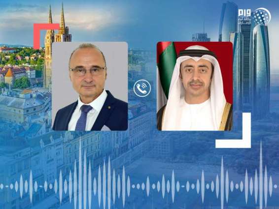Abdullah bin Zayed, Croatian counterpart discuss bilateral relations, COVID-19 countermeasures