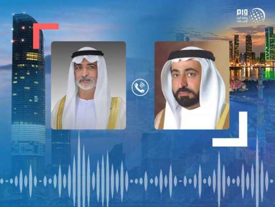 Sharjah Ruler receives Nahyan bin Mubarak's condolences
