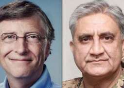 COAS, Bill Gates discuss Pakistan's Covid-19 response, resumption of Polio campaigns