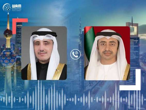 Abdullah bin Zayed, Kuwaiti Foreign Minister exchange Eid al-Adha greetings