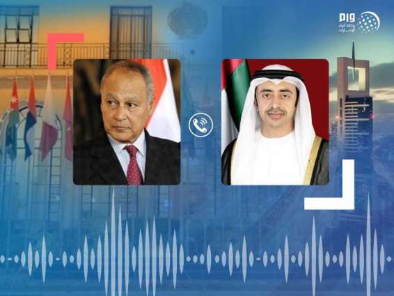 Abdullah bin Zayed, Arab League Chief review latest Arab developments