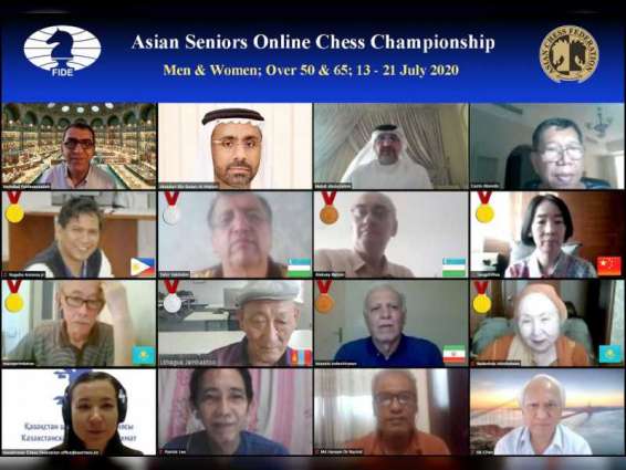 ختام ناجح لبطولة آسيا للشطرنج لكبار السن "أونلاين" بمشاركة 25 دولة