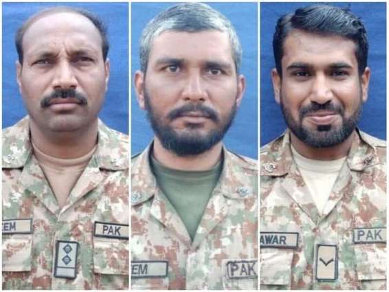 Pak Army’s three soldiers embrace martyrdom in South Waziristan