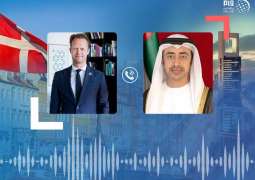 عبدالله بن زايد ووزير خارجية الدنمارك يبحثان هاتفيا العلاقات الثنائية