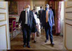عبدالله بن زايد يلتقي وزير خارجية فرنسا