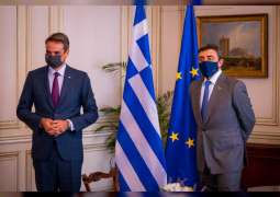 رئيس وزراء اليونان يستقبل عبدالله بن زايد