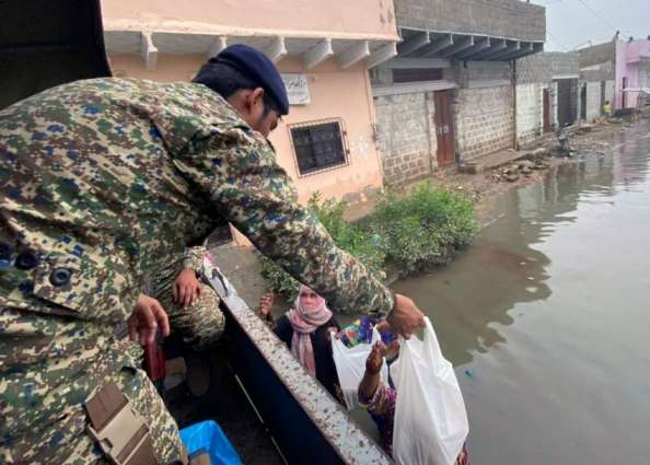 Pakistan Navy’s Relief Operation Continues In Rain Affected Areas Of Karachi And Sindh