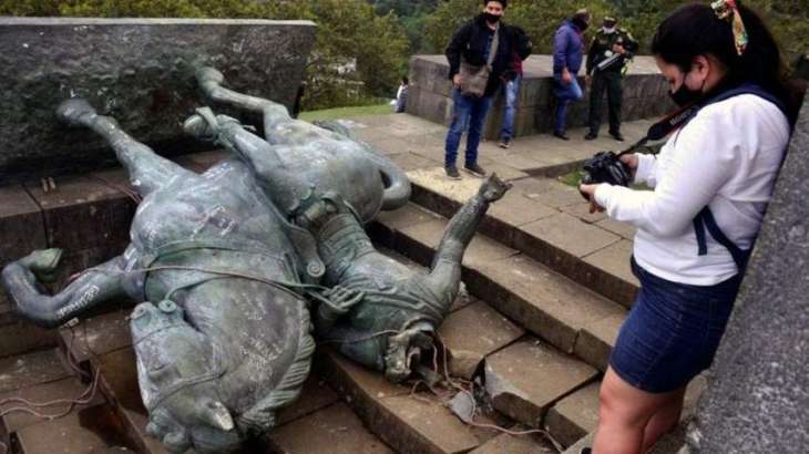 Indigenous Protesters Topple Conquistador Statue in Southwestern Colombia - Reports