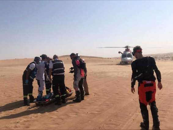إنقاذ وإخلاء طبي لبريطاني في صحراء "مرغم" بدبي