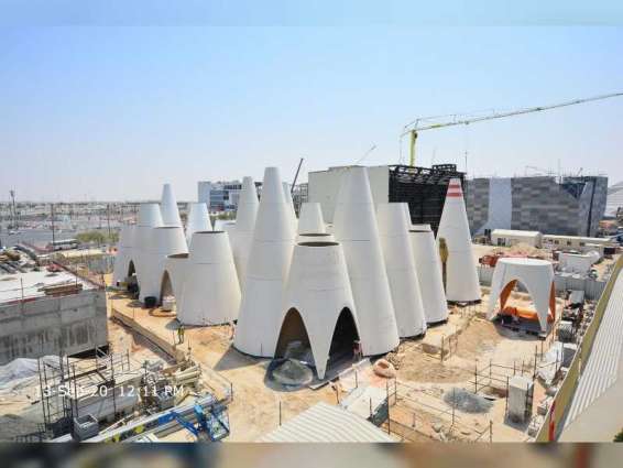 External construction for Austria Pavilion at Expo 2020 complete
