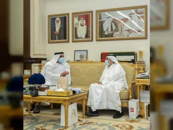 Hamdan bin Rashid receives Saif bin Zayed