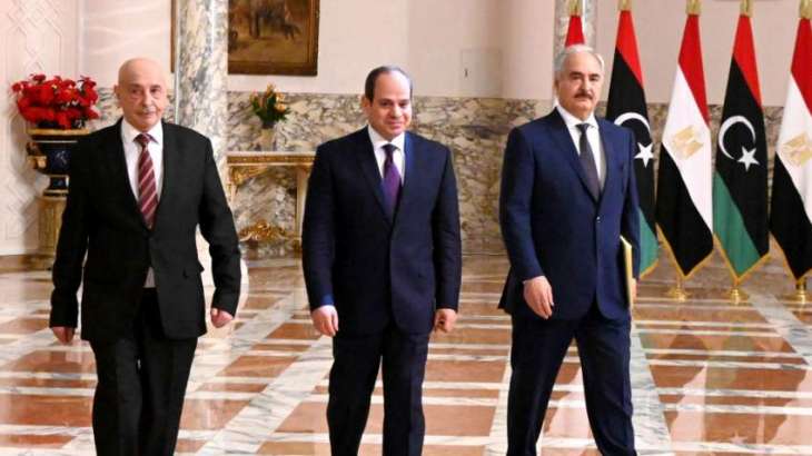Egypt's Sisi, Libya's Saleh, Haftar Discuss Events in Libya, Efforts to Cease Fire - MENA