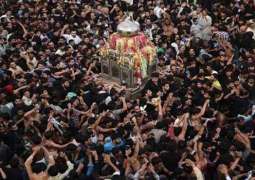 Chehlum of martyrs of Karbala is being observed today