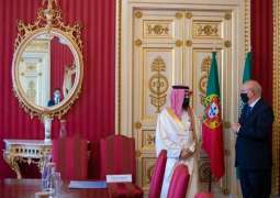 سمو الأمير فيصل بن فرحان يعقد جلسة مباحثات رسمية مع وزير الخارجية البرتغالي