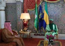 رئيس جمهورية الغابون يستقبل سمو وزير الخارجية