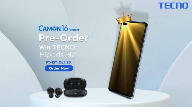 TECNO Camon 16 premier; Pre-Order sale starts today!