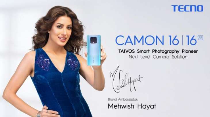 TECNO's Ambassador Mehwish Hayat Brings The New Photography Phone CAMON 16