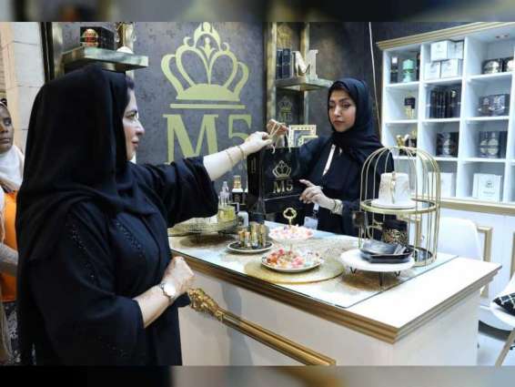 Emirati families market their products in 'Al Sanaa 12' pavilion at Global Village