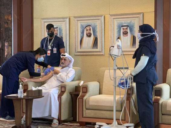 Nahyan bin Mubarak receives COVID-19 vaccine
