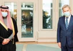 رئيس جمهورية فنلندا يستقبل الوزير الجبير