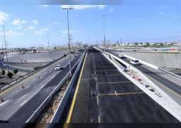 افتتاح توسعة الطرق والجسور على تقاطع شارعي الشيخ محمد بن زايد والرباط