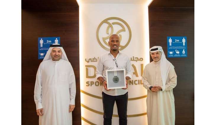 Dubai Sports Council presents Chelsea legend Drogba with ‘Medal of First Line of Defence’