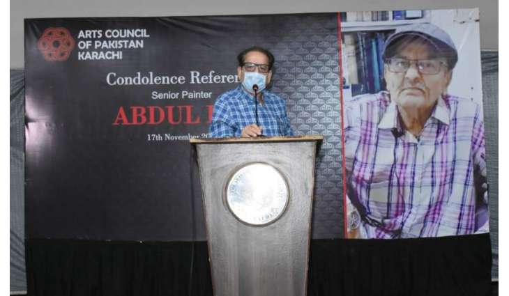 A condolence meeting was held at Arts Council of Pakistan Karachi in memory of senior artist Abdul Hai