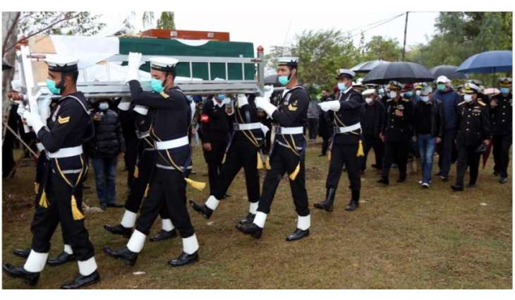 Former Naval Chief Admiral Fasih Bokhari Laid To Rest In Islamabad