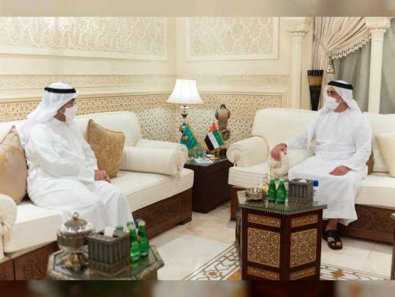 سيف بن زايد يستقبل أمين عام مجلس التعاون الخليجي
